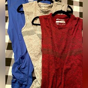 🩷LOT/BUNDLE OF 3 men’s activewear /gym: basketball tanks! ALL SIZE LARGE